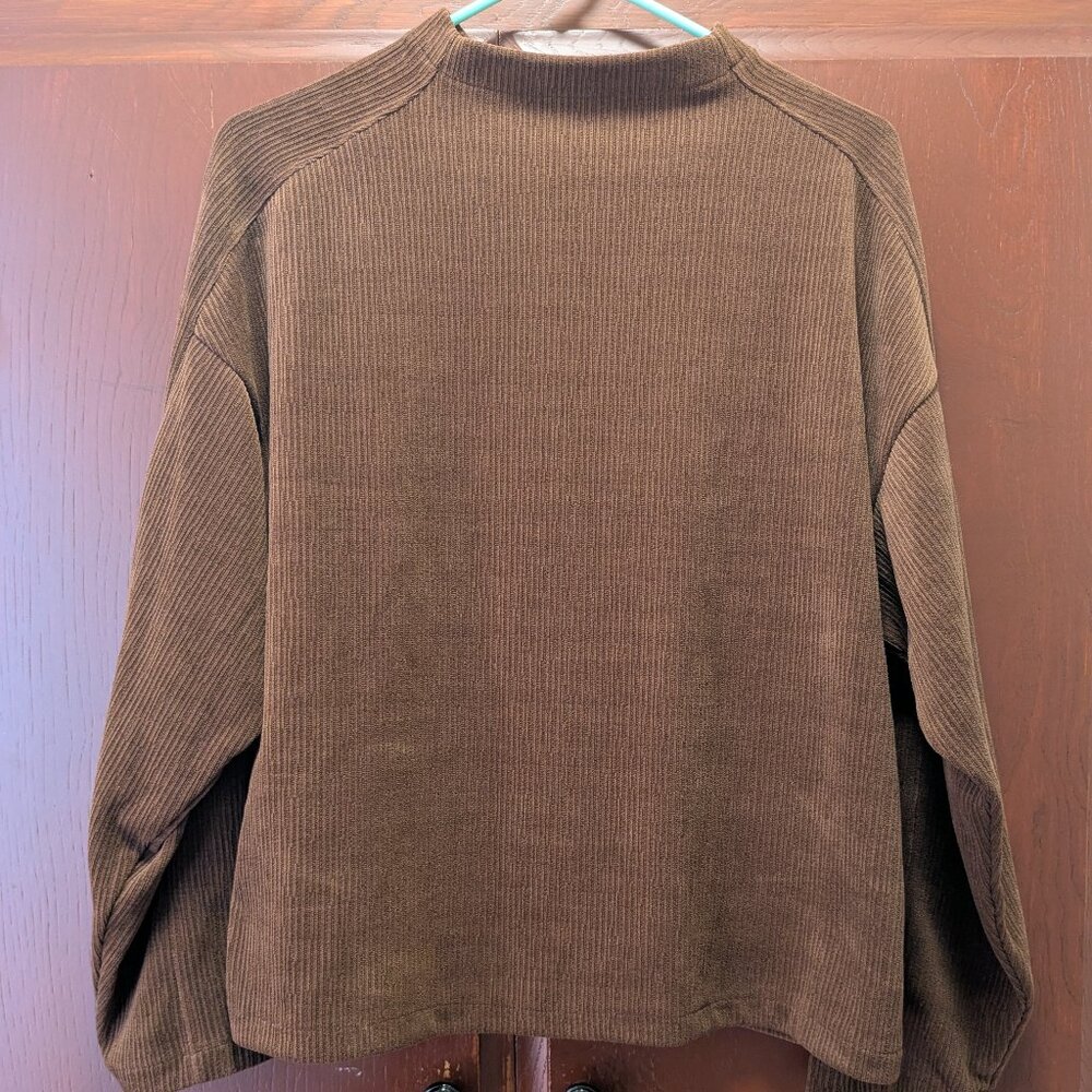 Madewell Striped Jacquard Funnelneck Top